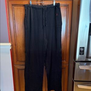 Polo Ralph Lauren Black waffle sleepwear with Red Logo